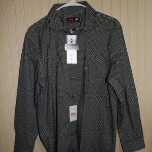 NWT JF J. Ferrar Men's Dress Shirt, Sz. L Slim Fit